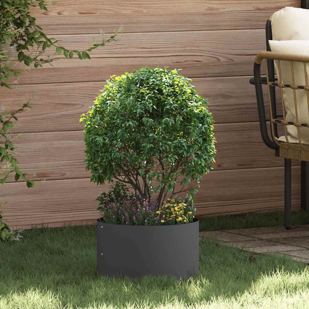Plantenring 5 pcs Zwart 30 x 30 x 20 cm Koudgewalst staal is nu te koop bij PeponiXL, paradijselijk wonen!