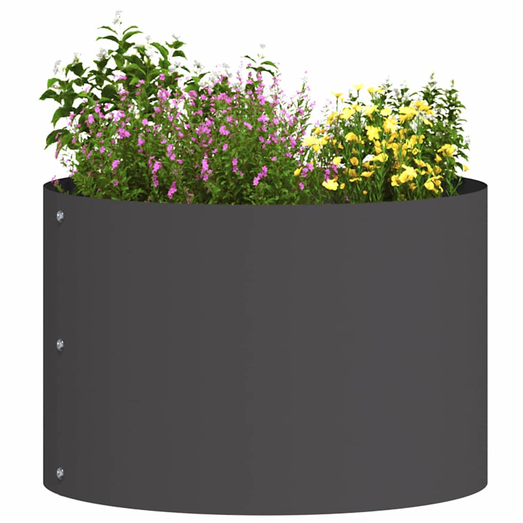 Plantenring 5 pcs Zwart 30 x 30 x 20 cm Koudgewalst staal is nu te koop bij PeponiXL, paradijselijk wonen!