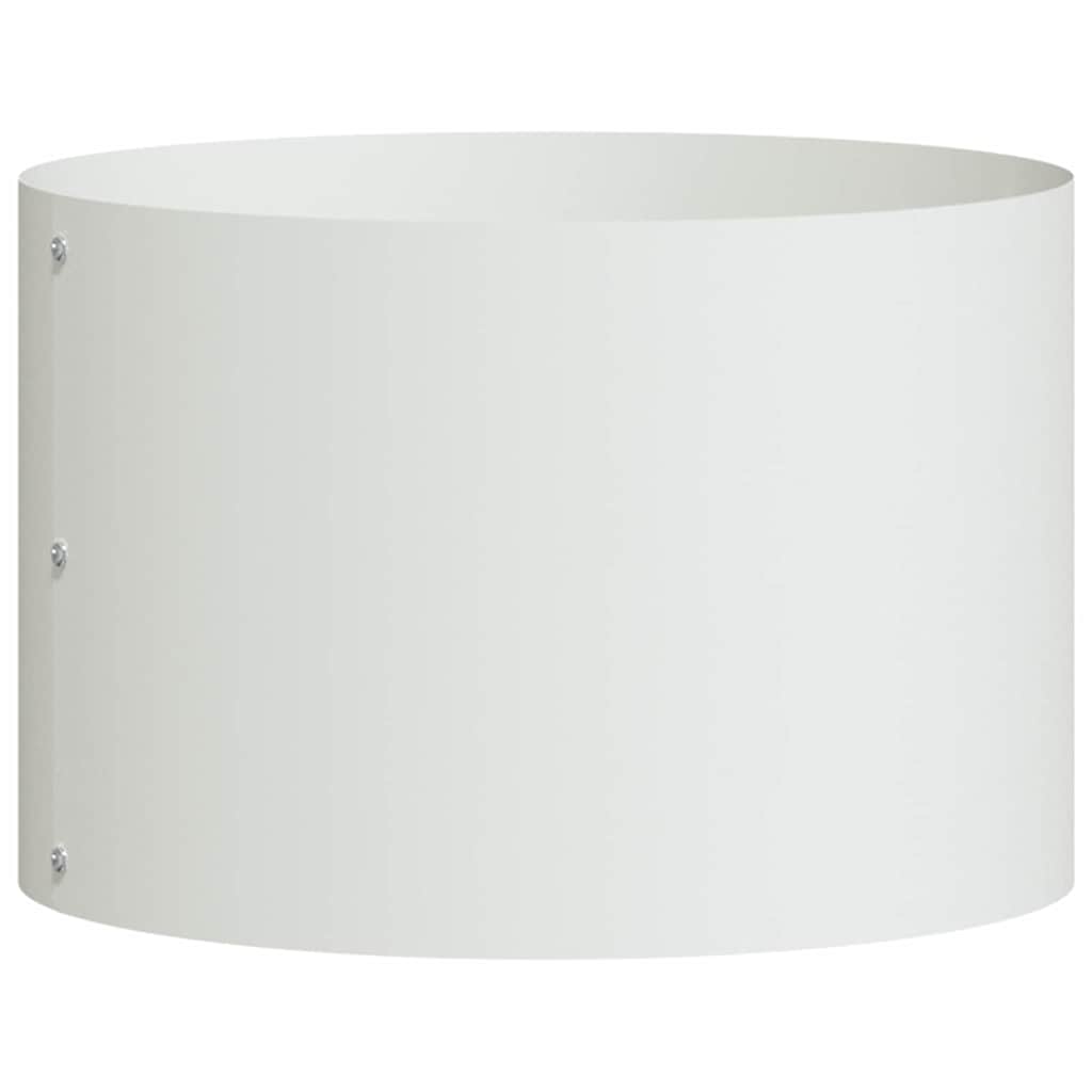 Plantenring 5 pcs Wit 30 x 30 x 20 cm Koudgewalst staal is nu te koop bij PeponiXL, paradijselijk wonen!