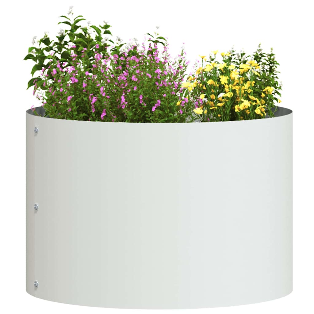 Plantenring 5 pcs Wit 30 x 30 x 20 cm Koudgewalst staal is nu te koop bij PeponiXL, paradijselijk wonen!