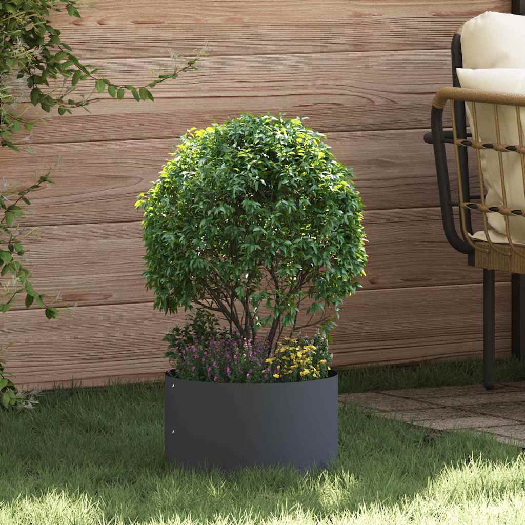 Plantenring Antraciet 30 x 30 x 20 cm Koudgewalst staal is nu te koop bij PeponiXL, paradijselijk wonen!