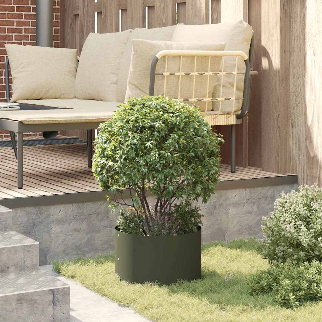Plantenring Olijf Groen 30 x 30 x 20 cm Koudgewalst staal is nu te koop bij PeponiXL, paradijselijk wonen!