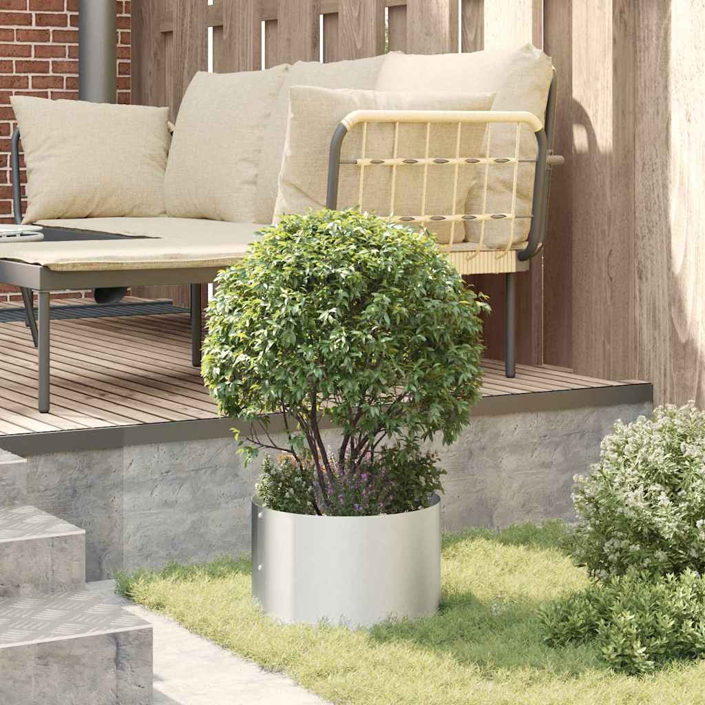 Plantenring Zilver 30 x 30 x 20 cm Gegalvaniseerd staal is nu te koop bij PeponiXL, paradijselijk wonen!