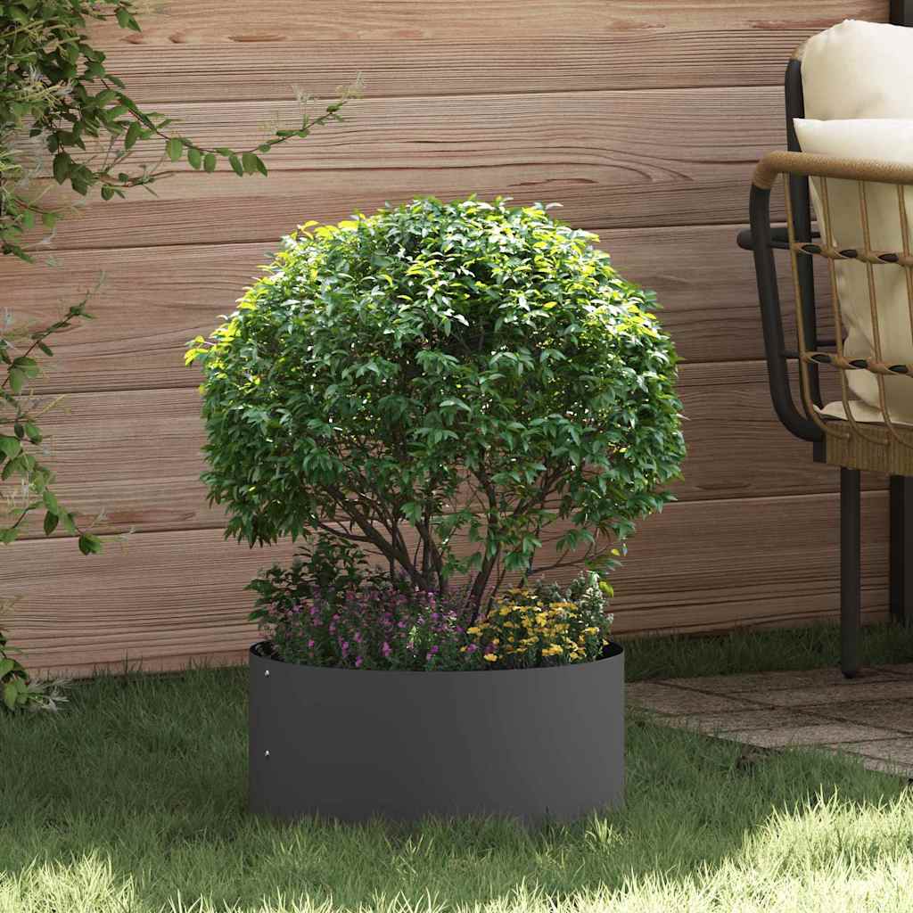 Plantenring Zwart 40 x 40 x 20 cm Koudgewalst staal is nu te koop bij PeponiXL, paradijselijk wonen!