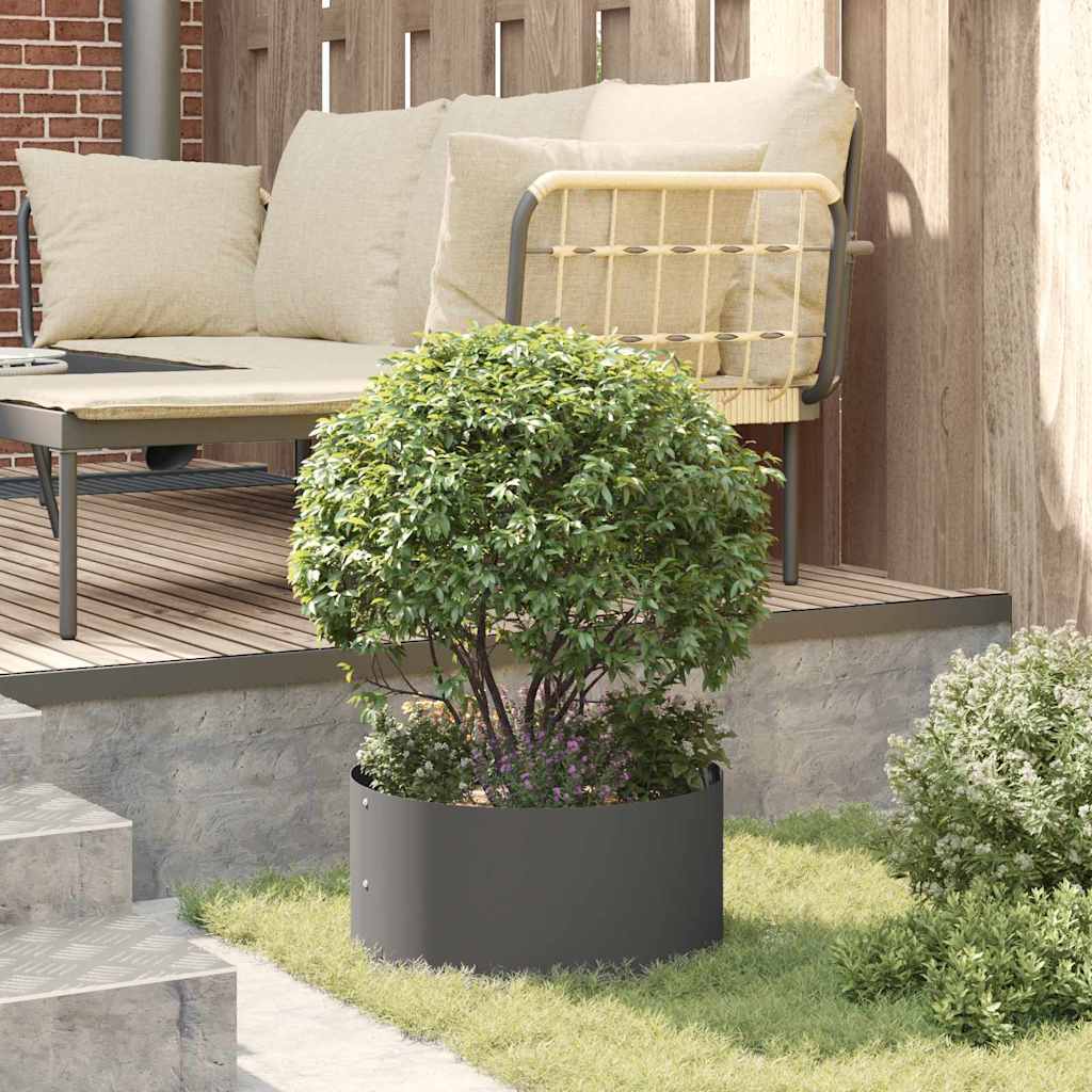 Plantenring Zwart 40 x 40 x 20 cm Koudgewalst staal is nu te koop bij PeponiXL, paradijselijk wonen!