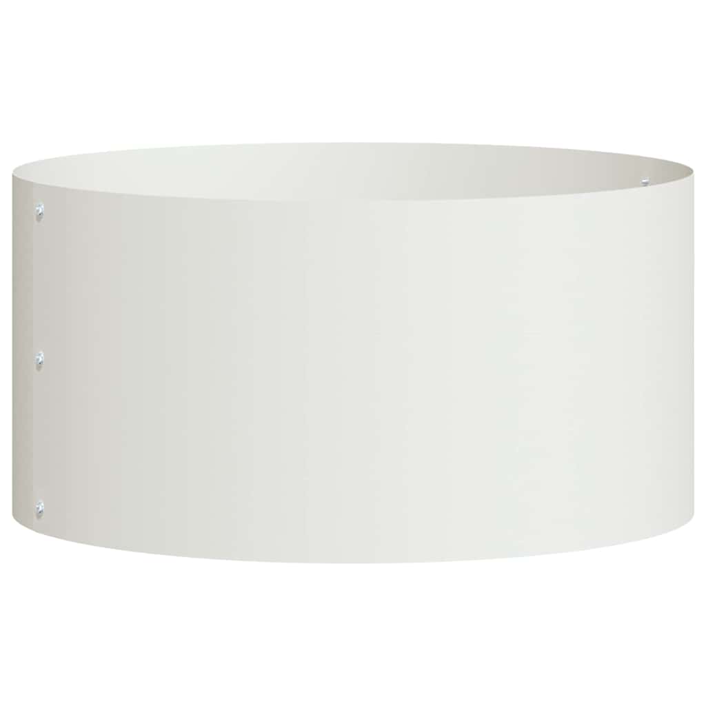 Plantenring Wit 40 x 40 x 20 cm Koudgewalst staal is nu te koop bij PeponiXL, paradijselijk wonen!