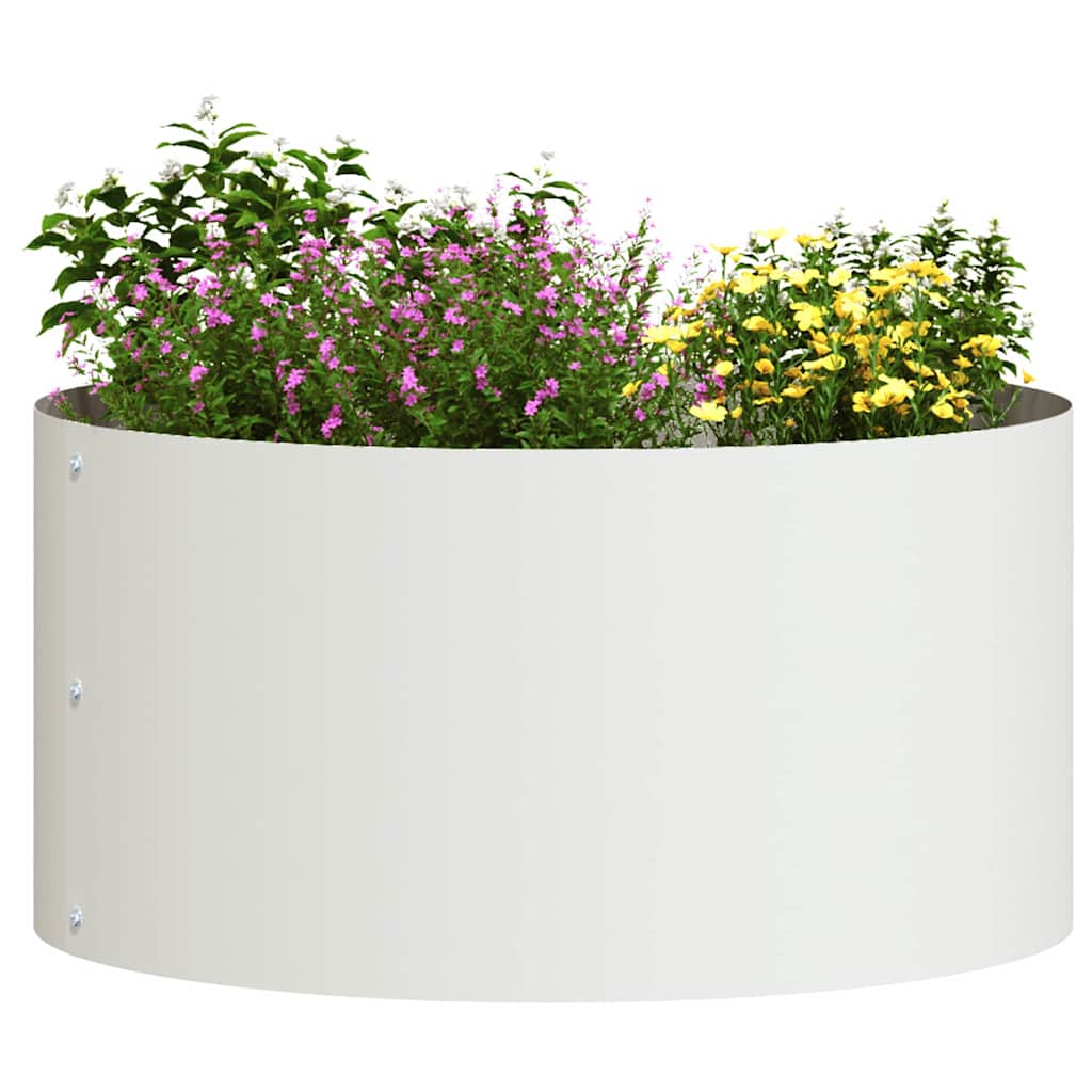 Plantenring Wit 40 x 40 x 20 cm Koudgewalst staal is nu te koop bij PeponiXL, paradijselijk wonen!