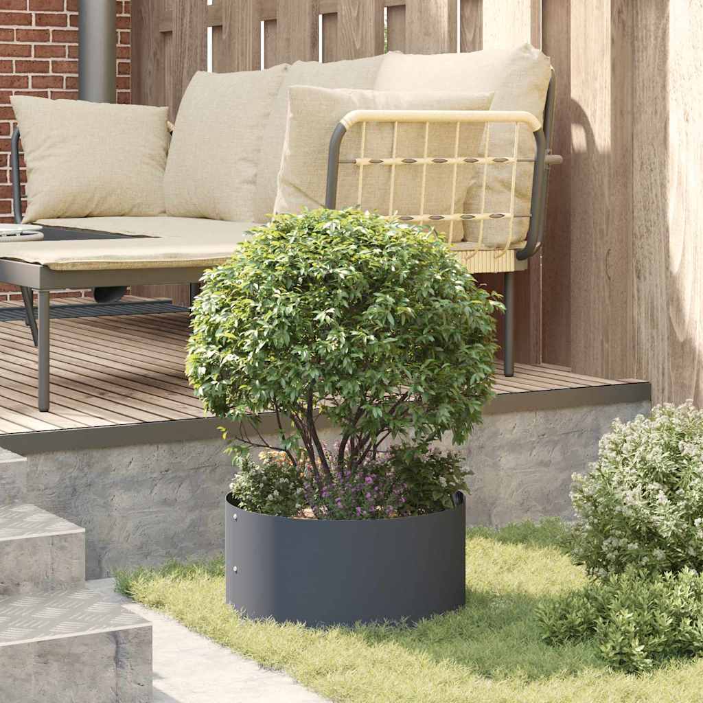 Plantenring Antraciet 40 x 40 x 20 cm Koudgewalst staal is nu te koop bij PeponiXL, paradijselijk wonen!
