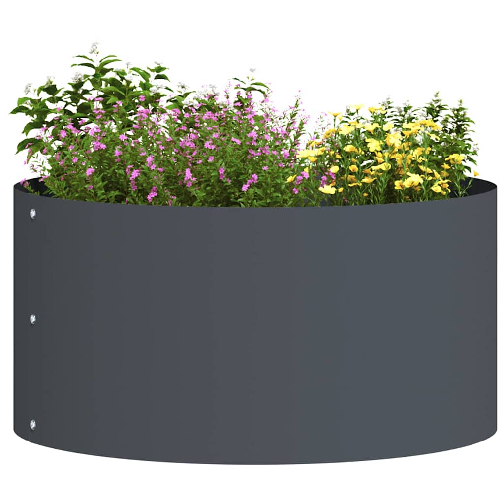 Plantenring Antraciet 40 x 40 x 20 cm Koudgewalst staal is nu te koop bij PeponiXL, paradijselijk wonen!