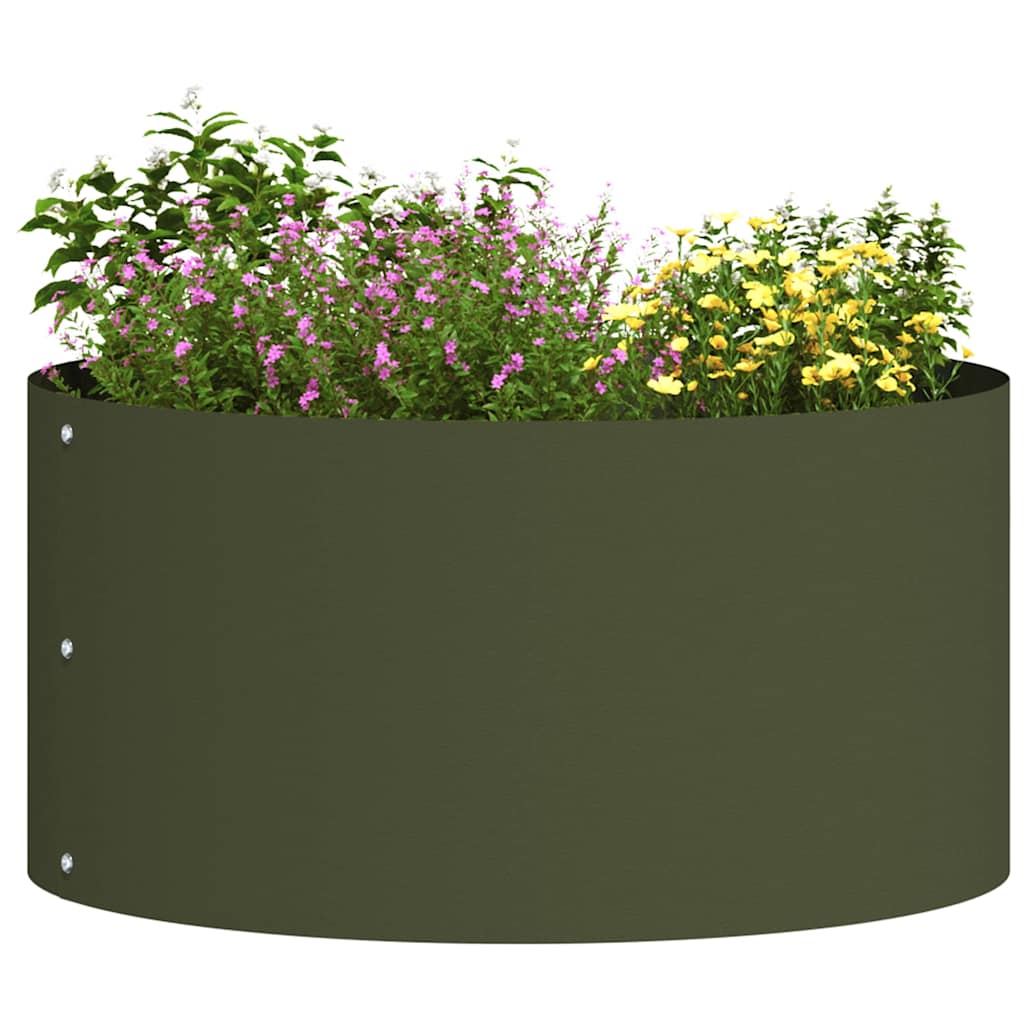 Plantenring Olijf Groen 40 x 40 x 20 cm Koudgewalst staal is nu te koop bij PeponiXL, paradijselijk wonen!