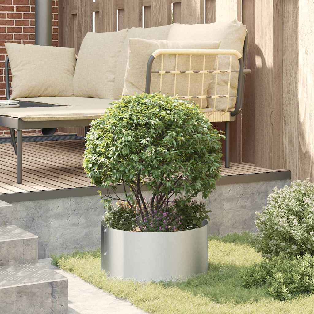 Plantenring Zilver 40 x 40 x 20 cm Gegalvaniseerd staal is nu te koop bij PeponiXL, paradijselijk wonen!