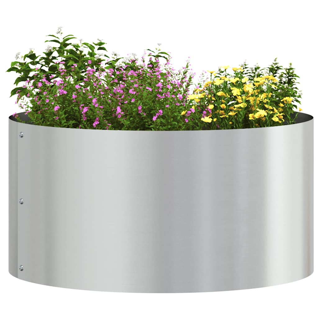 Plantenring Zilver 40 x 40 x 20 cm Gegalvaniseerd staal is nu te koop bij PeponiXL, paradijselijk wonen!