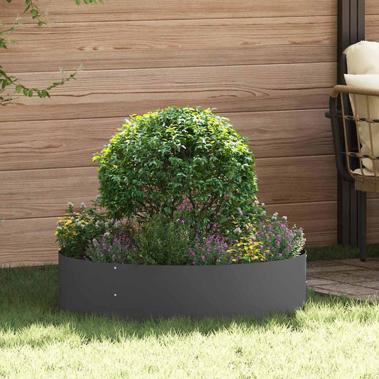 Plantenring Zwart 80 x 80 x 20 cm Koudgewalst staal is nu te koop bij PeponiXL, paradijselijk wonen!