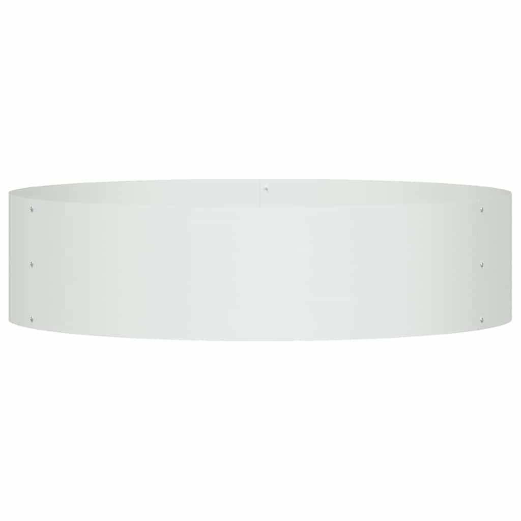 Plantenring Wit 80 x 80 x 20 cm Koudgewalst staal is nu te koop bij PeponiXL, paradijselijk wonen!