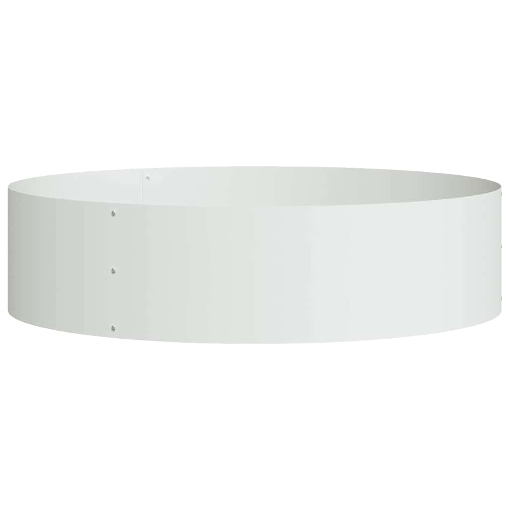 Plantenring 5 pcs Wit 80 x 80 x 20 cm Koudgewalst staal is nu te koop bij PeponiXL, paradijselijk wonen!