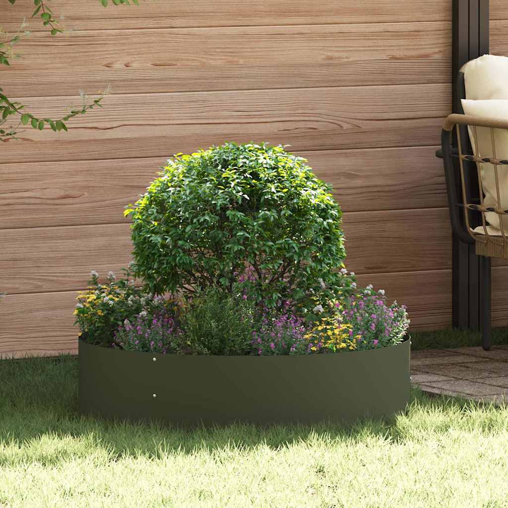 Plantenring Olijf Groen 80 x 80 x 20 cm Koudgewalst staal is nu te koop bij PeponiXL, paradijselijk wonen!