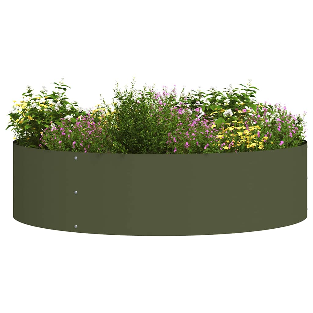 Plantenring Olijf Groen 80 x 80 x 20 cm Koudgewalst staal is nu te koop bij PeponiXL, paradijselijk wonen!