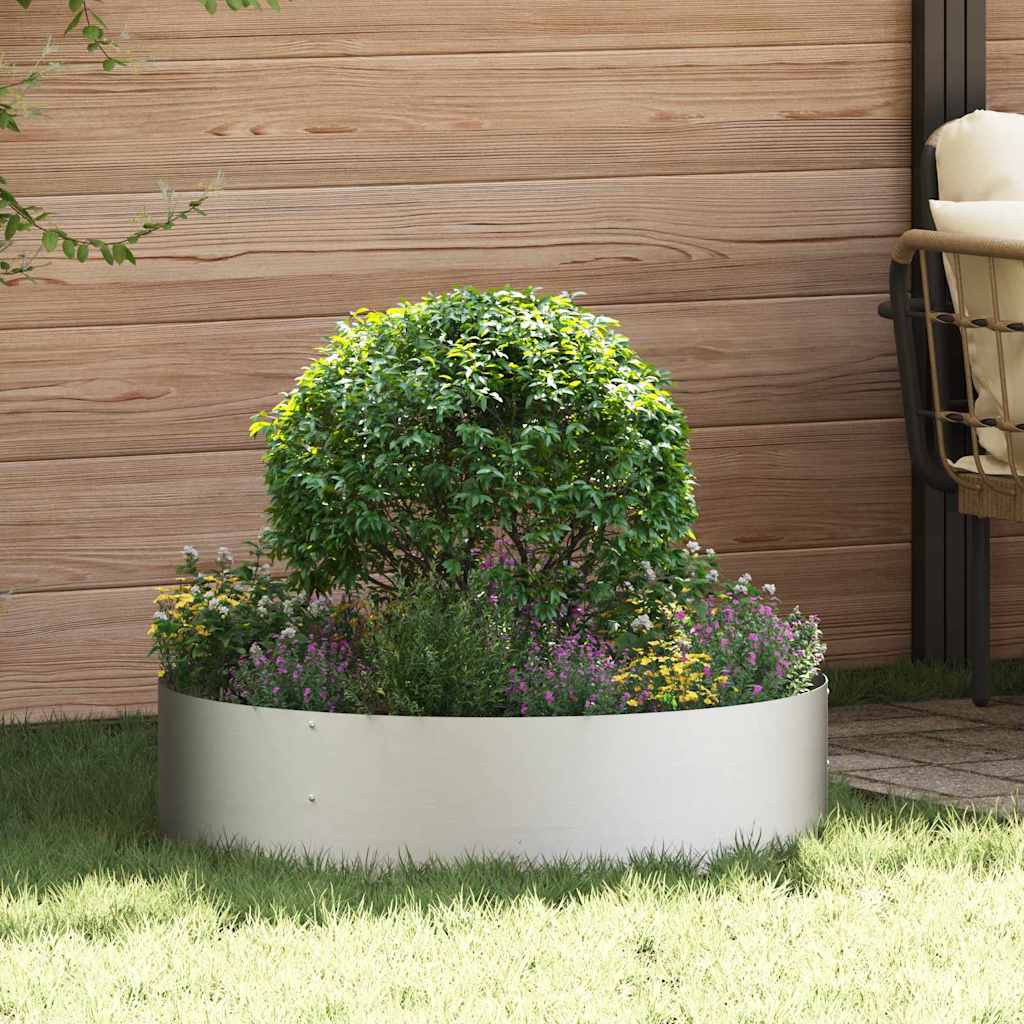 Plantenring Zilver 80 x 80 x 20 cm Roestvrij staal is nu te koop bij PeponiXL, paradijselijk wonen!