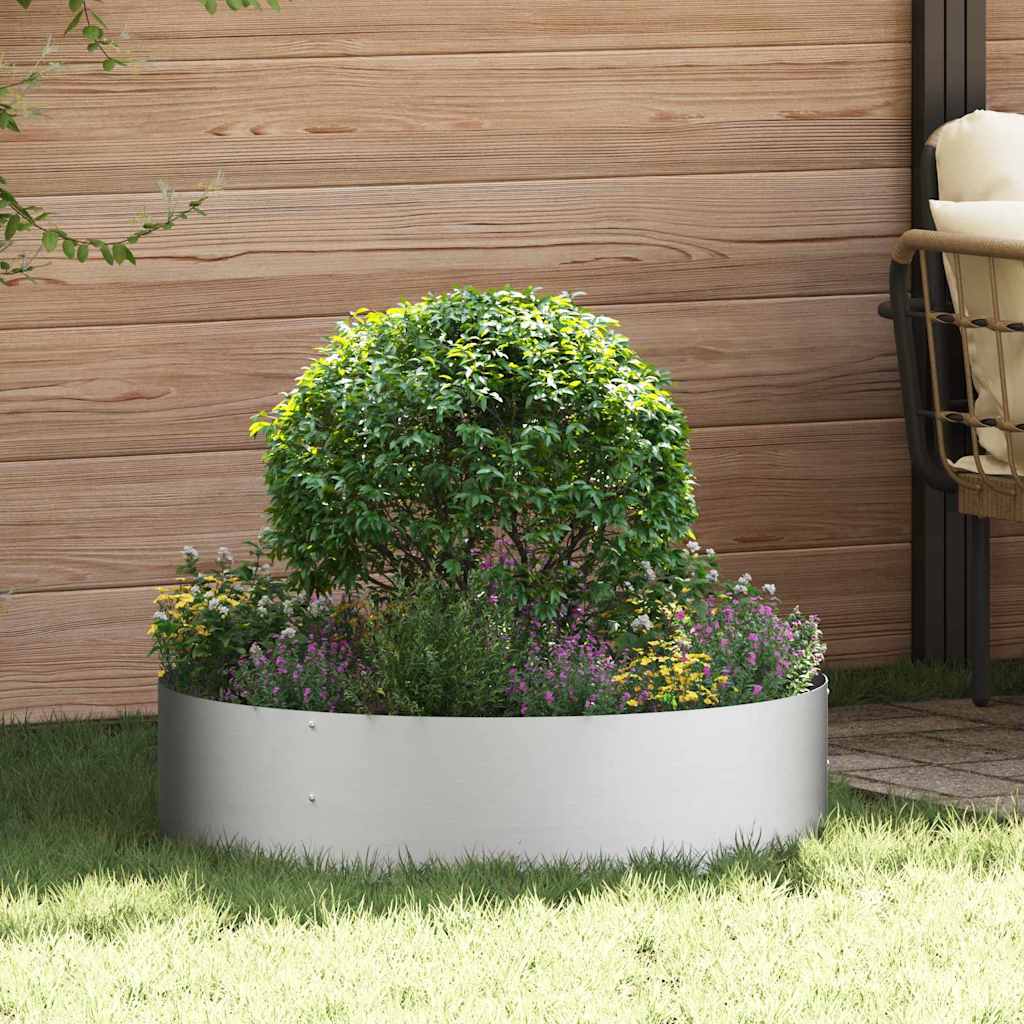 Plantenring Zilver 80 x 80 x 20 cm Gegalvaniseerd staal is nu te koop bij PeponiXL, paradijselijk wonen!