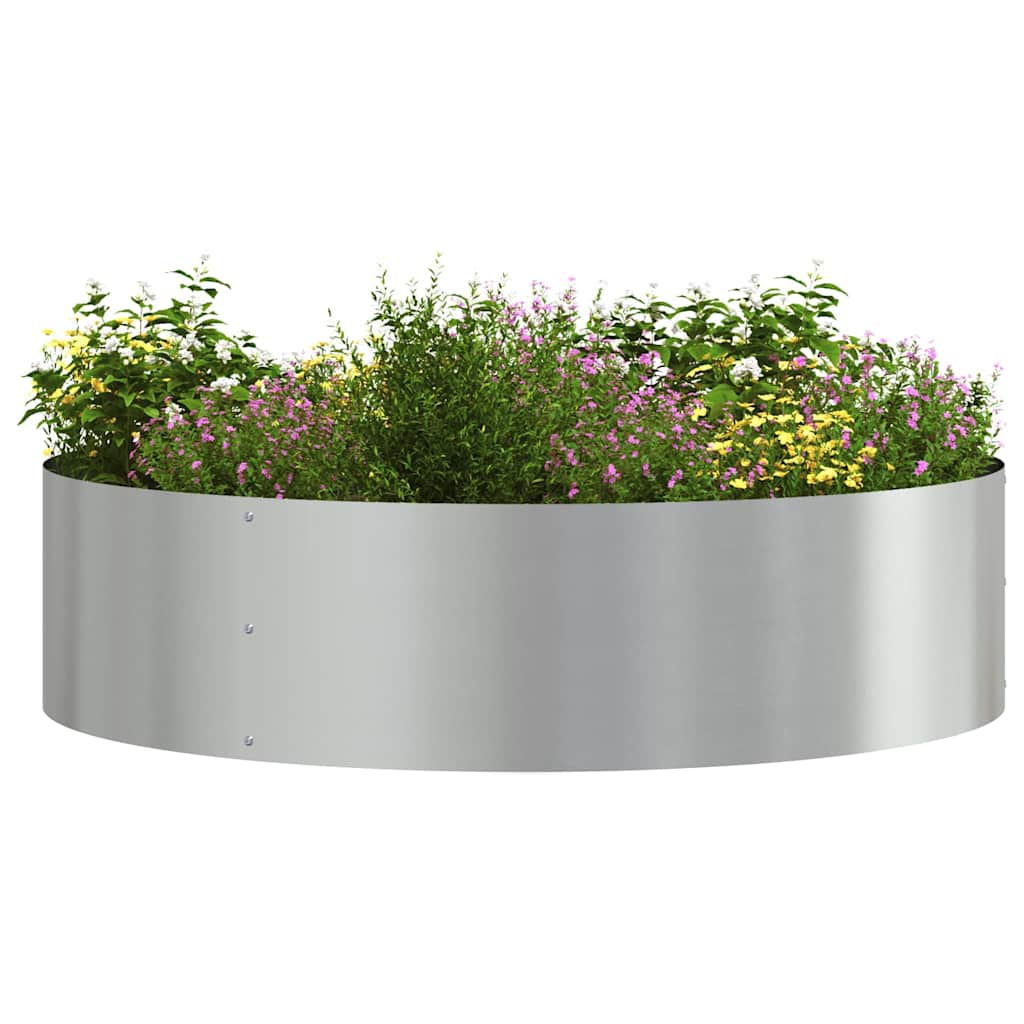 Plantenring Zilver 80 x 80 x 20 cm Gegalvaniseerd staal is nu te koop bij PeponiXL, paradijselijk wonen!