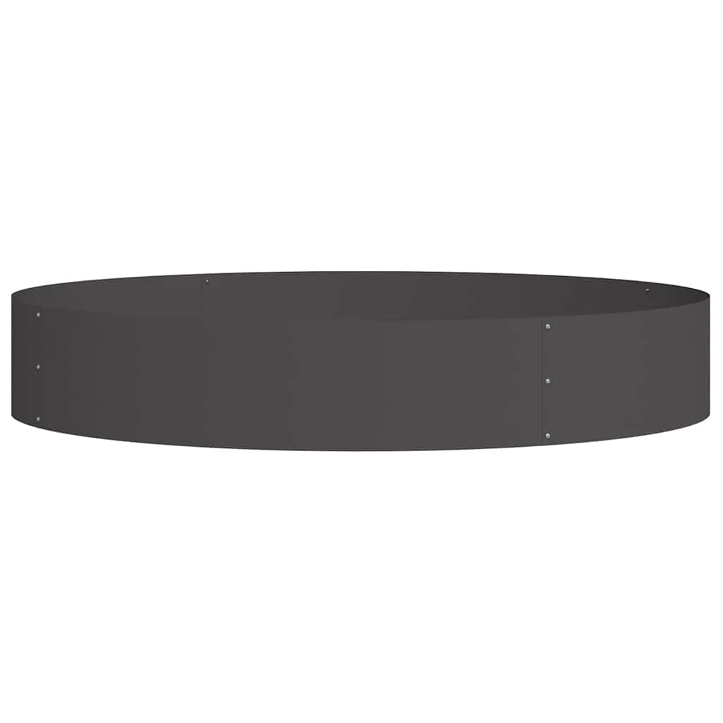 Plantenring 5 pcs Zwart 120 x 120 x 20 cm Koudgewalst staal is nu te koop bij PeponiXL, paradijselijk wonen!