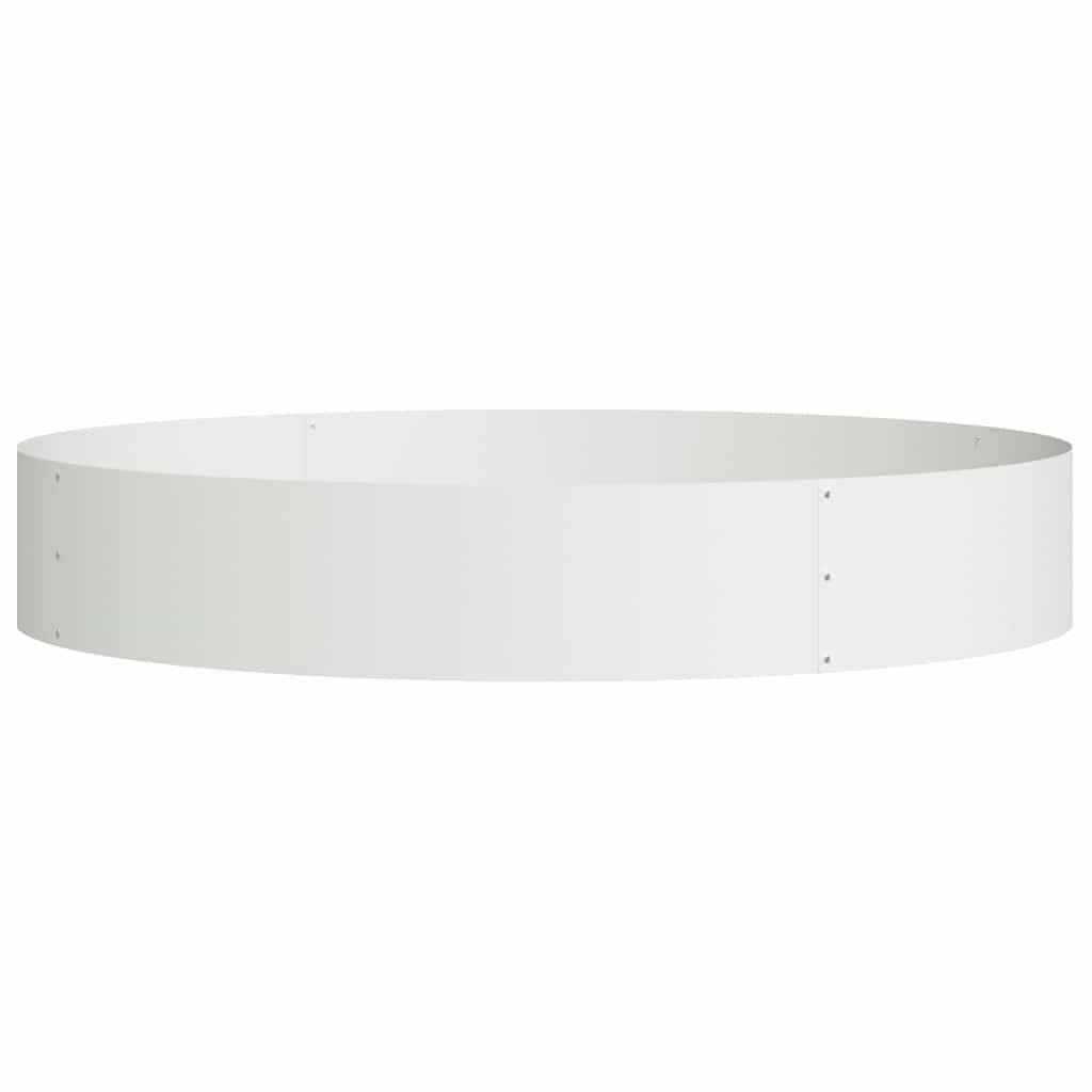 Plantenring 5 pcs Wit 120 x 120 x 20 cm Koudgewalst staal is nu te koop bij PeponiXL, paradijselijk wonen!