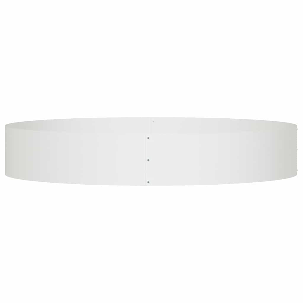 Plantenring 5 pcs Wit 120 x 120 x 20 cm Koudgewalst staal is nu te koop bij PeponiXL, paradijselijk wonen!