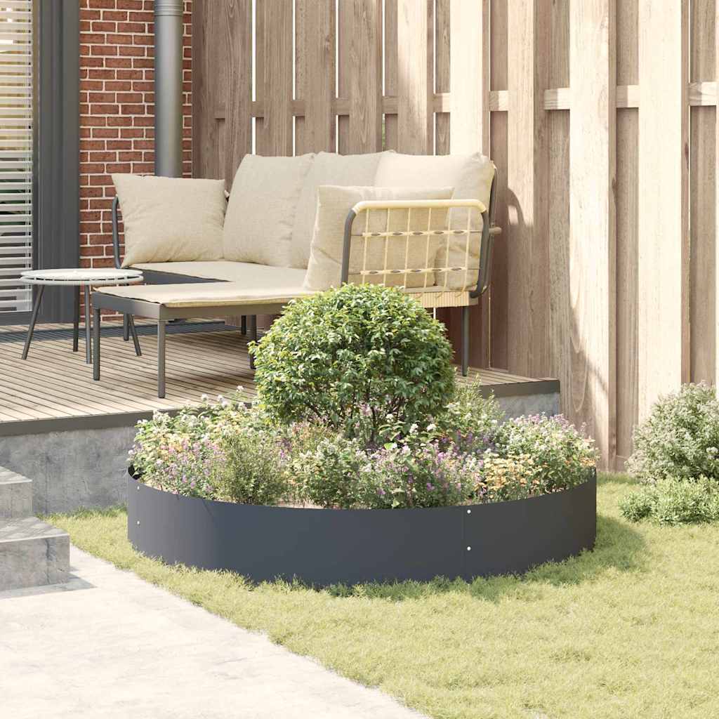 Plantenring Antraciet 120 x 120 x 20 cm Koudgewalst staal is nu te koop bij PeponiXL, paradijselijk wonen!