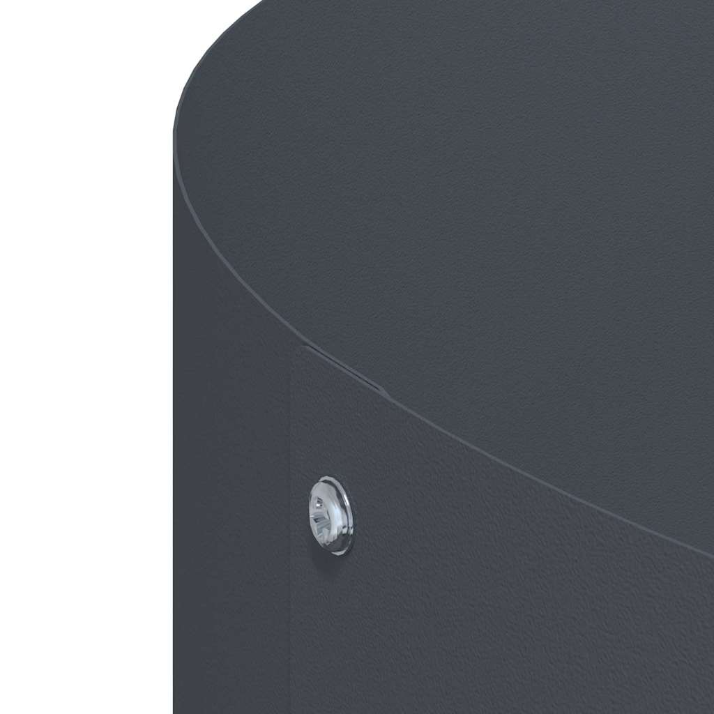 Plantenring 5 pcs Antraciet 120 x 120 x 20 cm Koudgewalst staal is nu te koop bij PeponiXL, paradijselijk wonen!