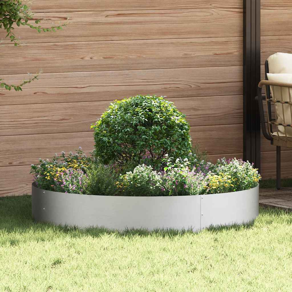 Plantenring Zilver 120 x 120 x 20 cm Gegalvaniseerd staal is nu te koop bij PeponiXL, paradijselijk wonen!
