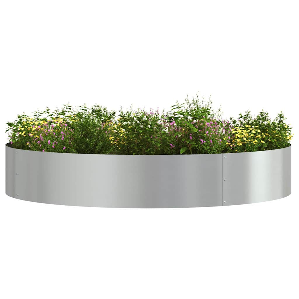 Plantenring Zilver 120 x 120 x 20 cm Gegalvaniseerd staal is nu te koop bij PeponiXL, paradijselijk wonen!