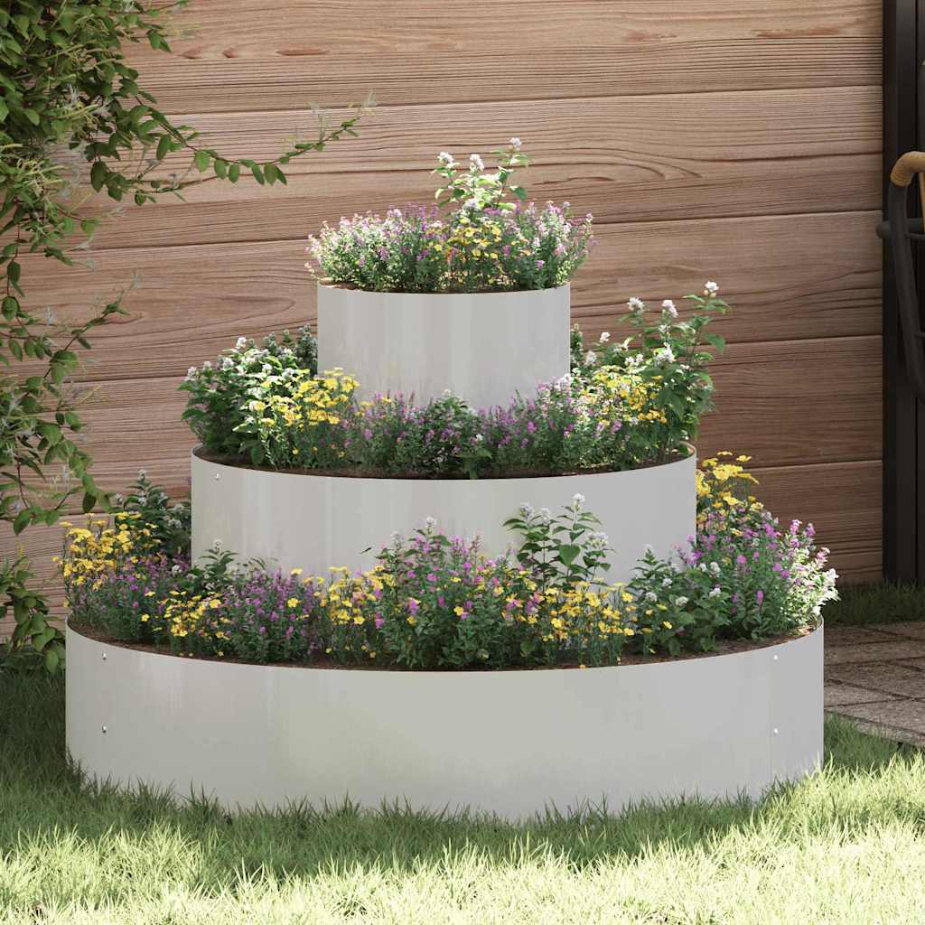 Tuin Bloempot Zilver 90 x 90 x 20 cm Roestvrij staal is nu te koop bij PeponiXL, paradijselijk wonen!