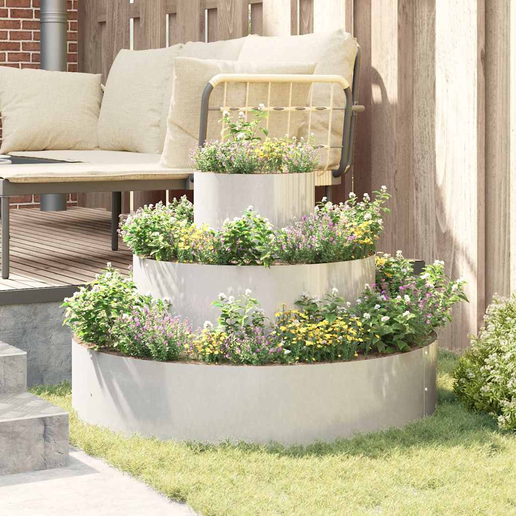 Tuin Bloempot Zilver 90 x 90 x 20 cm Roestvrij staal is nu te koop bij PeponiXL, paradijselijk wonen!