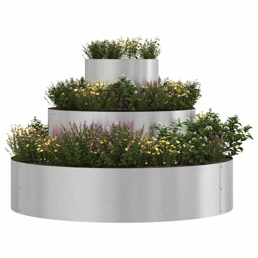 Tuin Bloempot Zilver 90 x 90 x 20 cm Roestvrij staal is nu te koop bij PeponiXL, paradijselijk wonen!