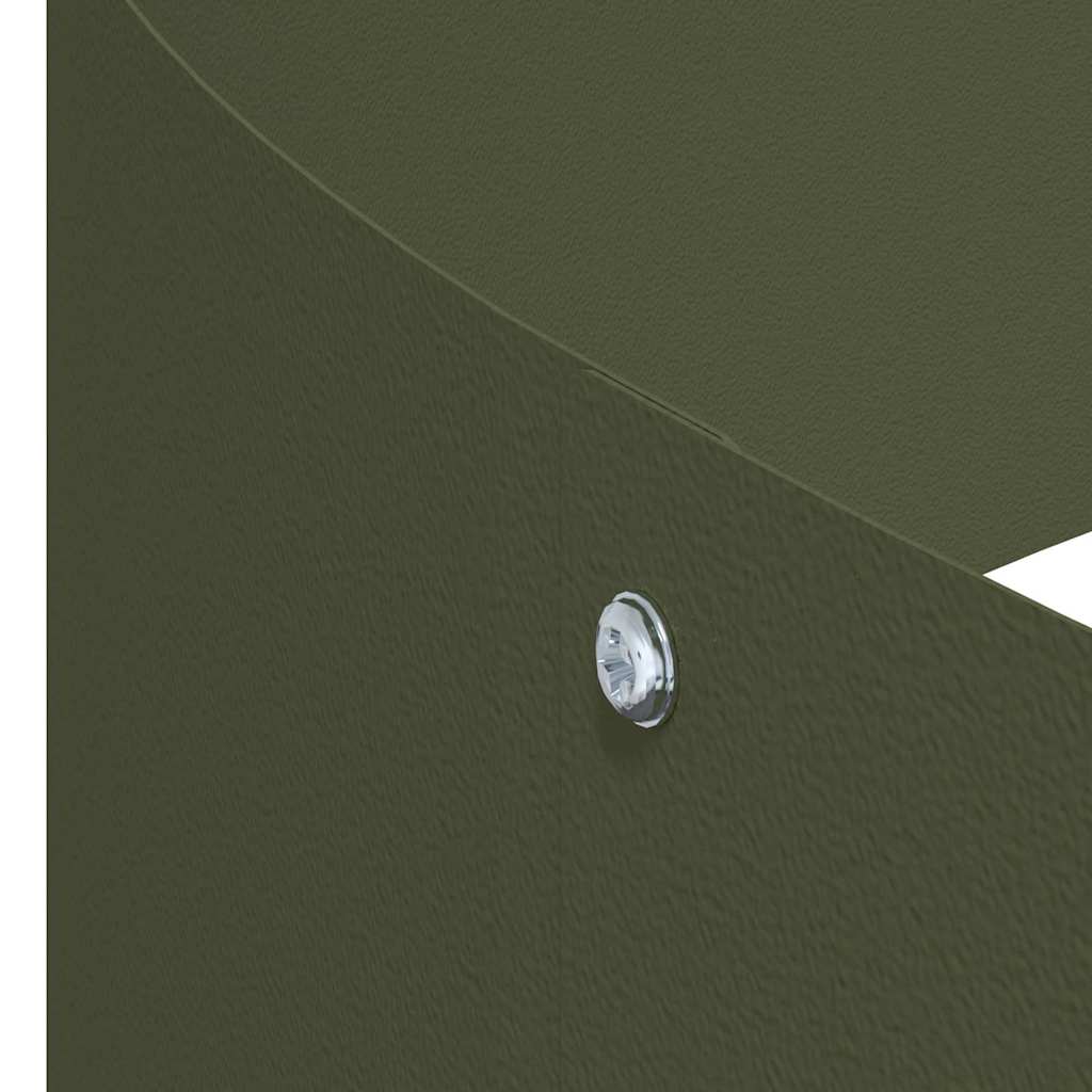 Tuin Bloempot Olijf Groen 120 x 120 x 20 cm Koudgewalst staal is nu te koop bij PeponiXL, paradijselijk wonen!