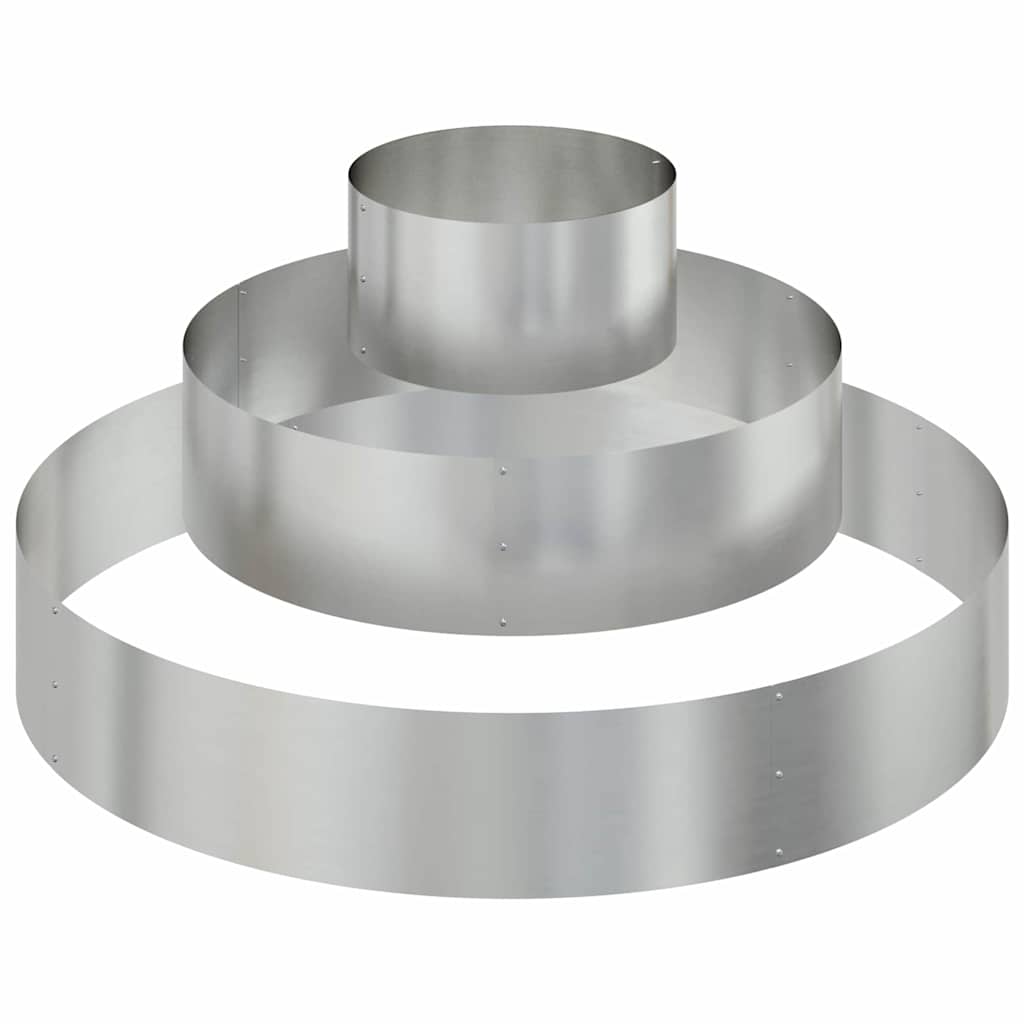 Tuin Bloempot Zilver 120 x 120 x 20 cm Gegalvaniseerd staal is nu te koop bij PeponiXL, paradijselijk wonen!