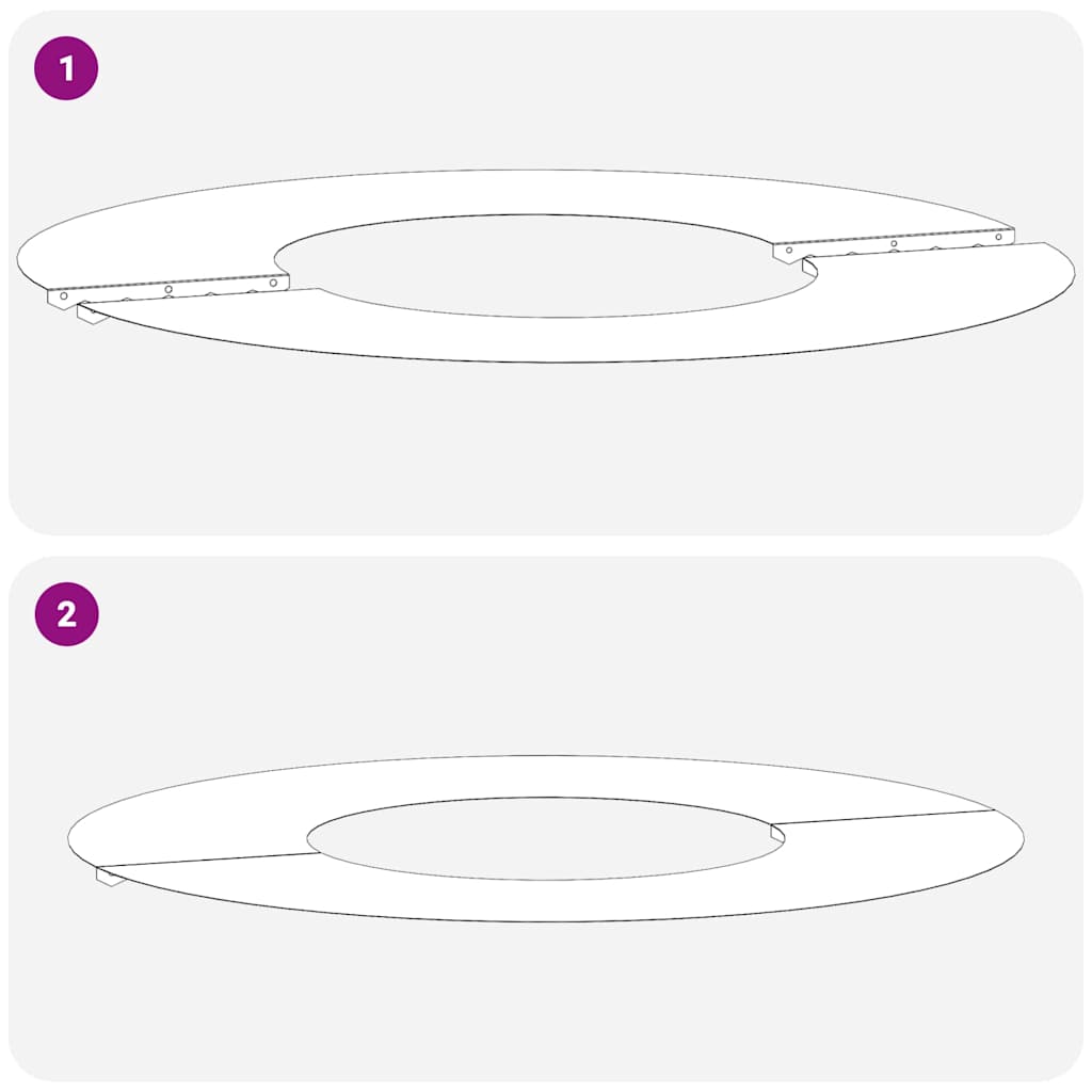 geschikt voor platte boomring Zilver Ø30 / 60 cm Roestvrij staal is nu te koop bij PeponiXL, paradijselijk wonen!
