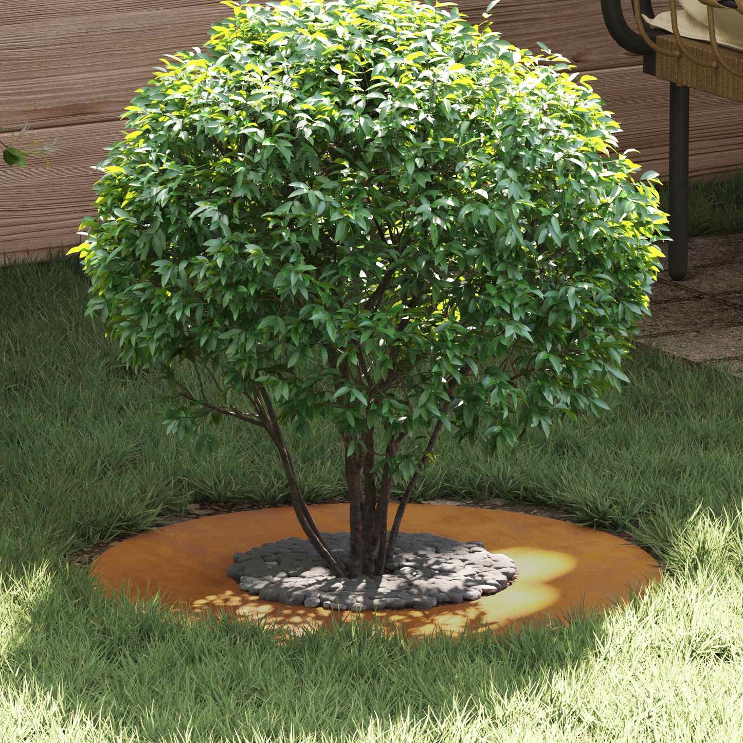 geschikt voor platte boomring Bruin Ø30 / 60 cm Cortenstaal is nu te koop bij PeponiXL, paradijselijk wonen!