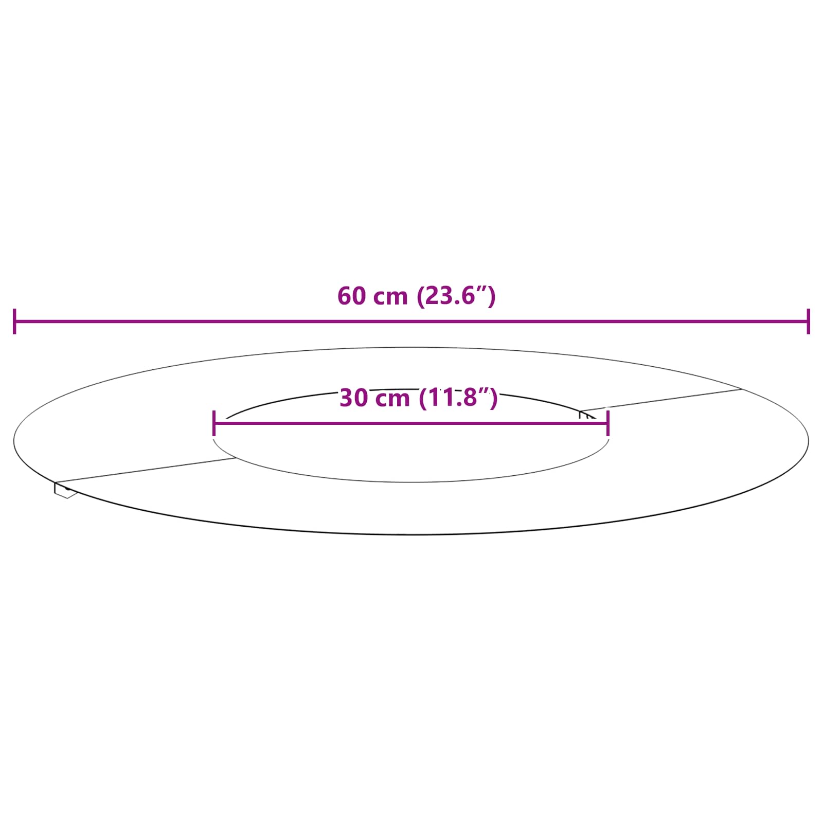 geschikt voor platte boomring Bruin Ø30 / 60 cm Cortenstaal is nu te koop bij PeponiXL, paradijselijk wonen!
