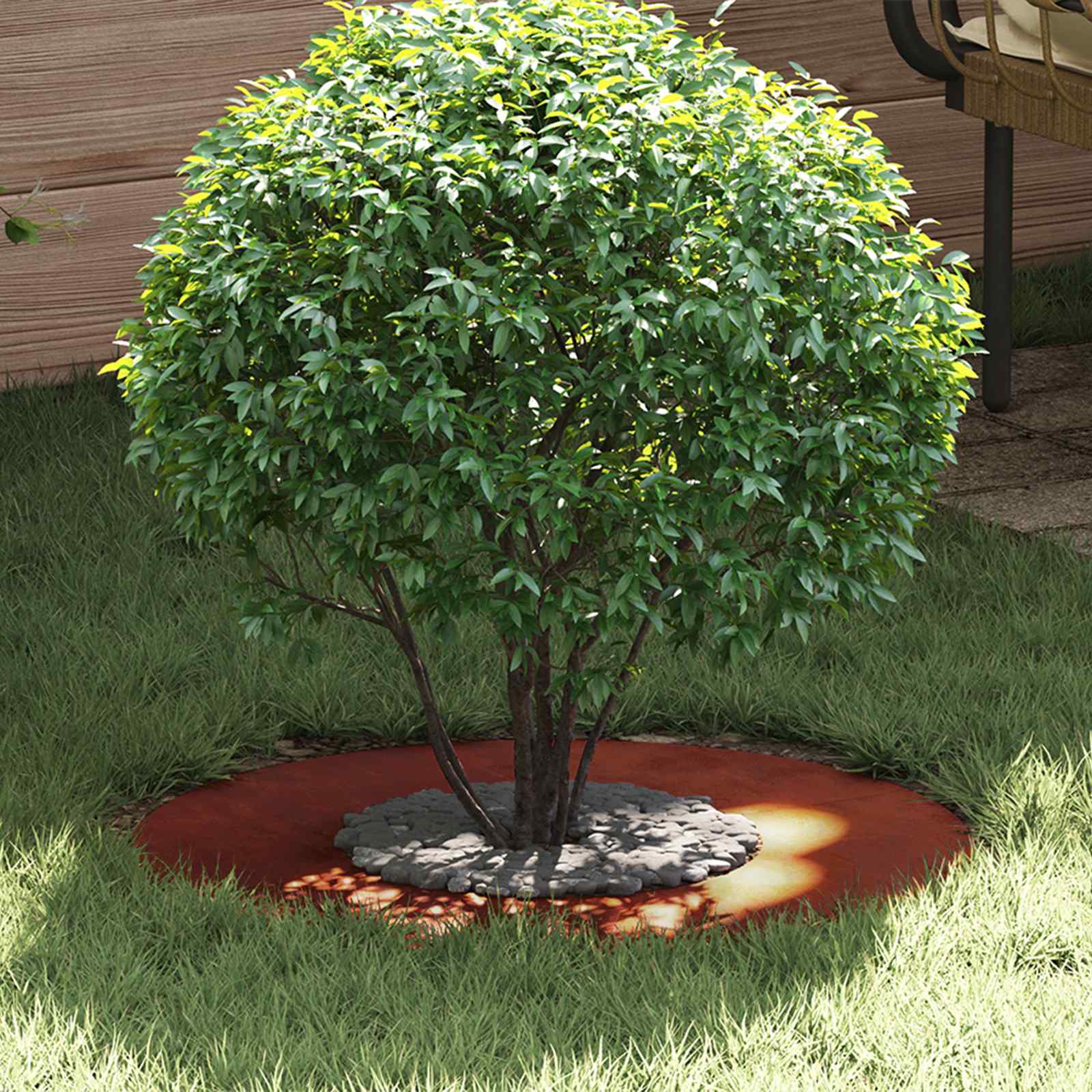 geschikt voor platte boomringen 5 pcs Bruin Ø30 / 60 cm is nu te koop bij PeponiXL, paradijselijk wonen!