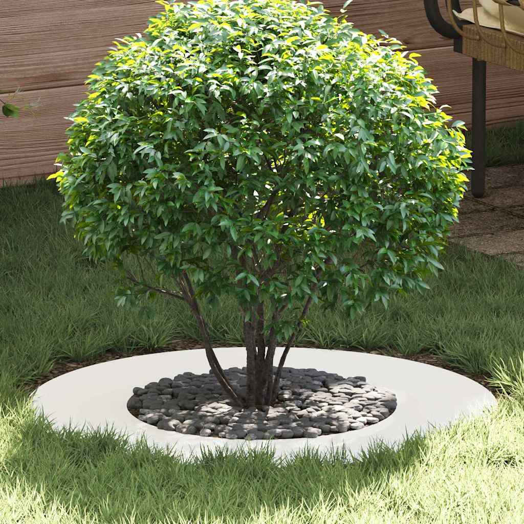 geschikt voor platte boomringen 5 pcs Wit Ø40 / 70 cm Staal is nu te koop bij PeponiXL, paradijselijk wonen!