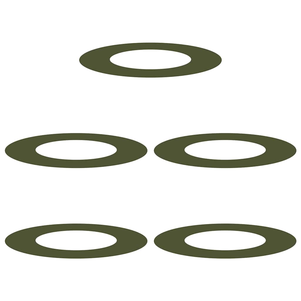 geschikt voor platte boomringen 5 pcs Olijfgroen Ø40 / 70 cm is nu te koop bij PeponiXL, paradijselijk wonen!