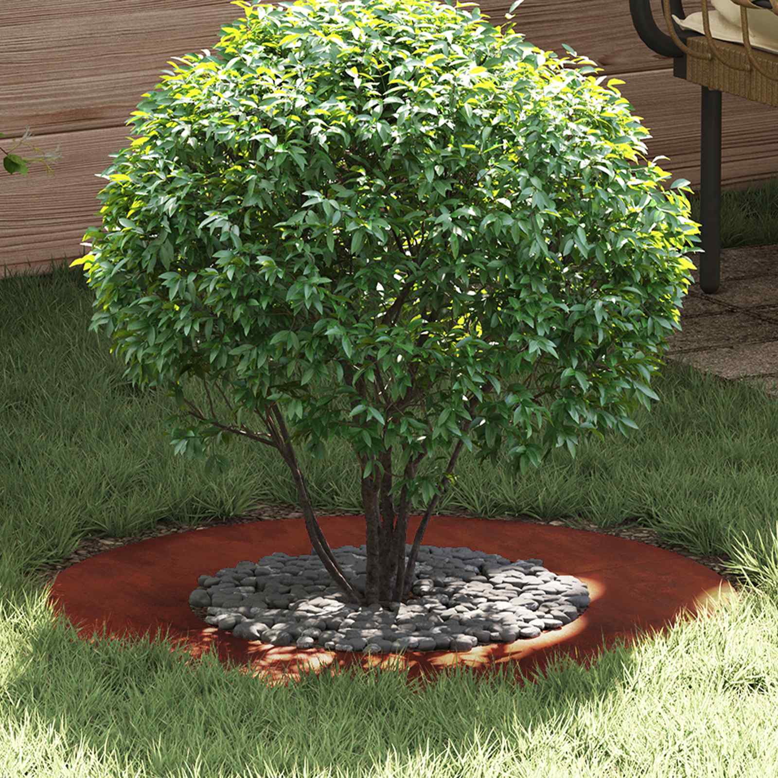 geschikt voor platte boomringen 5 pcs Bruin Ø40 / 70 cm is nu te koop bij PeponiXL, paradijselijk wonen!