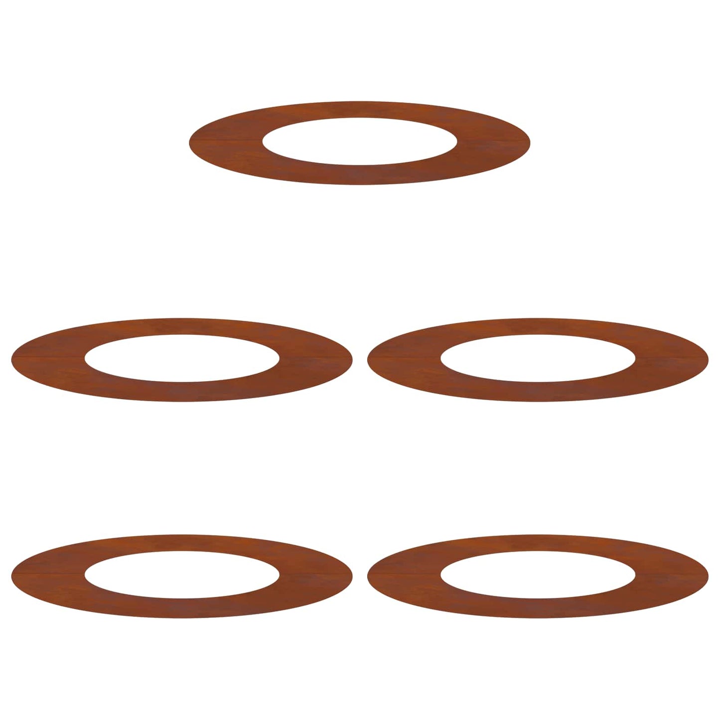 geschikt voor platte boomringen 5 pcs Bruin Ø40 / 70 cm is nu te koop bij PeponiXL, paradijselijk wonen!
