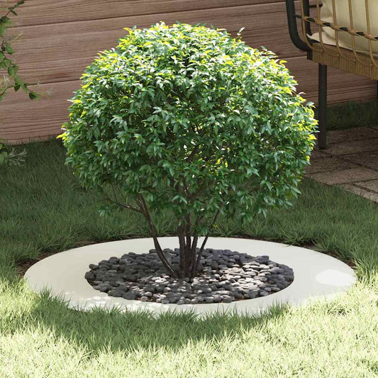 geschikt voor platte boomringen 5 pcs Wit Ø50 / 80 cm Staal is nu te koop bij PeponiXL, paradijselijk wonen!