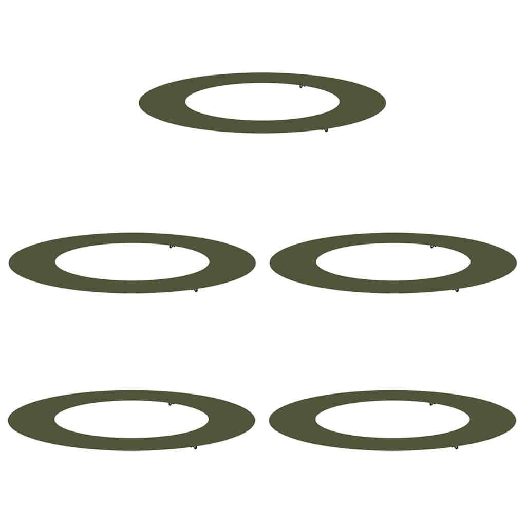 geschikt voor platte boomringen 5 pcs Olijfgroen Ø50 / 80 cm is nu te koop bij PeponiXL, paradijselijk wonen!