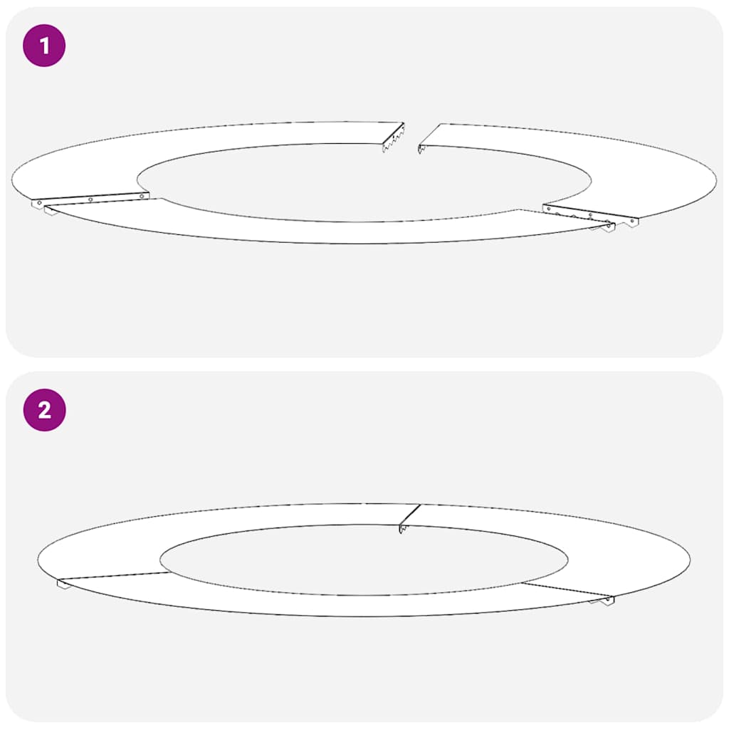 geschikt voor platte boomring Zilver Ø50 / 80 cm Roestvrij staal is nu te koop bij PeponiXL, paradijselijk wonen!