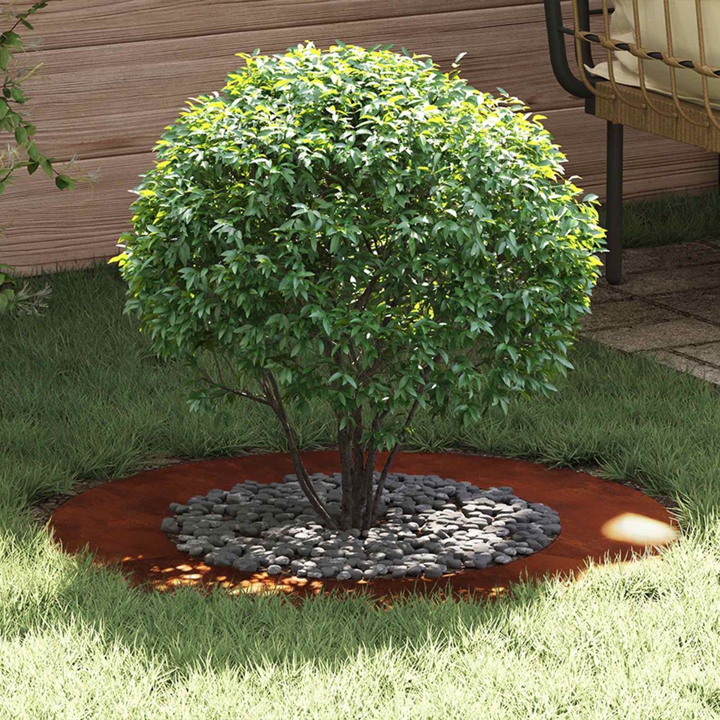 geschikt voor platte boomring Bruin Ø50 / 80 cm Cortenstaal is nu te koop bij PeponiXL, paradijselijk wonen!