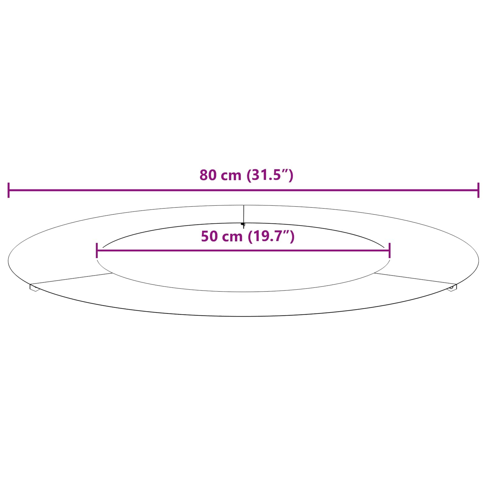 geschikt voor platte boomring Bruin Ø50 / 80 cm Cortenstaal is nu te koop bij PeponiXL, paradijselijk wonen!