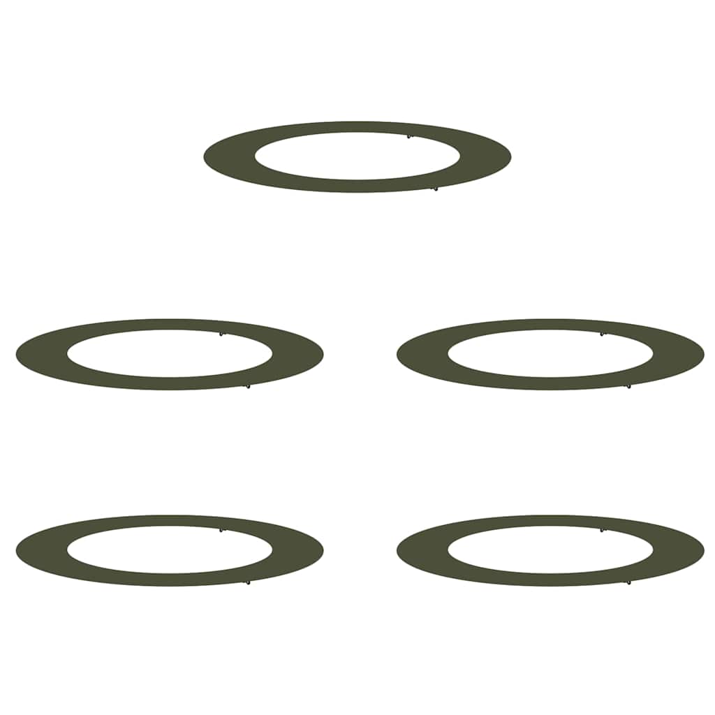 geschikt voor platte boomringen 5 pcs Olijfgroen Ø60 / 90 cm is nu te koop bij PeponiXL, paradijselijk wonen!